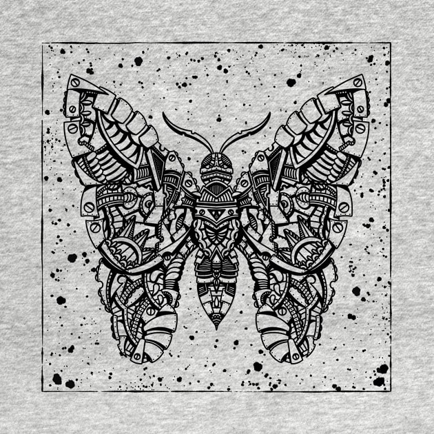 HomeSchoolTattoo Mechanical Butterfly by HomeSchoolTattoo